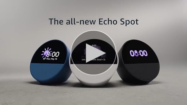 Amazon Echo Spot (latest model), Smart alarm clock with